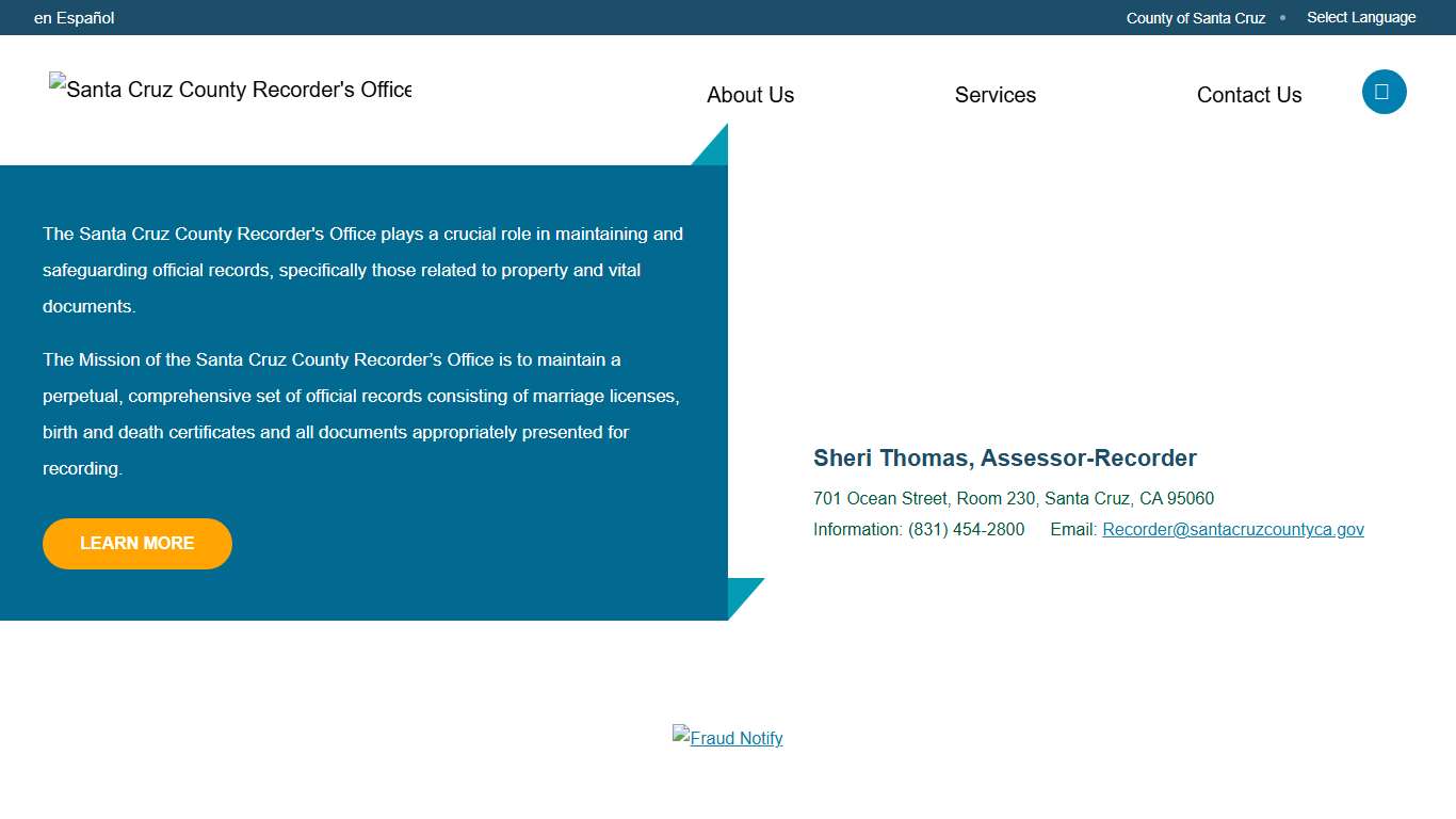 Santa Cruz County Recorder's Office