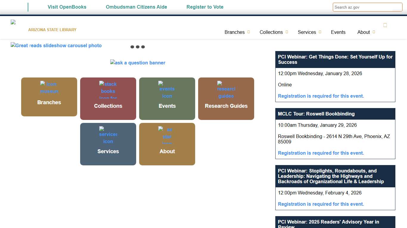 Home Arizona State Library